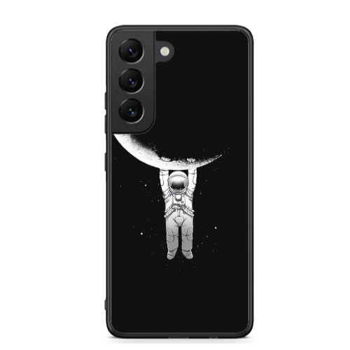 Samsung S22 Swinging on the moon Black Glossy Θήκη