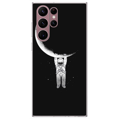 Samsung S22 Ultra Swinging on the moon Transparent Silicone TPU Θήκη