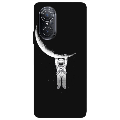 Huawei Nova 9 SE Swinging on the moon Transparent Silicone TPU Θήκη