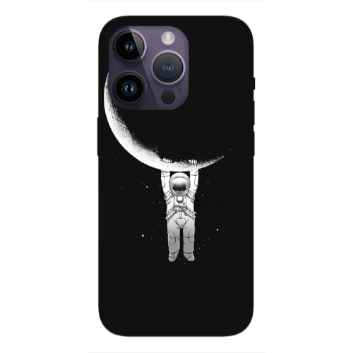 Apple iPhone 14 Pro  Swinging on the moon Transparent Silicone TPU Θήκη