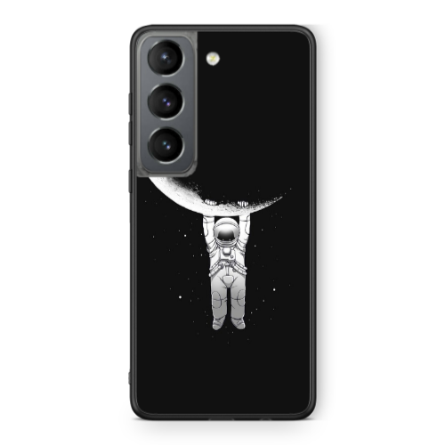Samsung S21 PLUS Swinging on the moon Black Glossy Θήκη