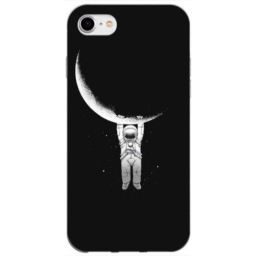 Apple iPhone 7 Swinging on the moon Transparent Silicone TPU Θήκη