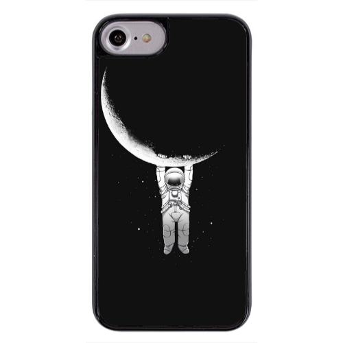 Apple iPhone 7 Swinging on the moon Black Glossy Θήκη