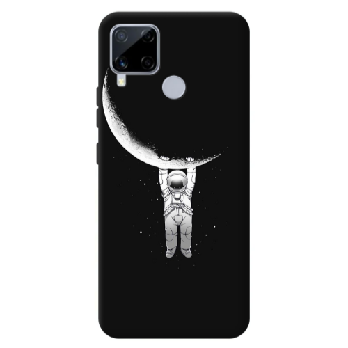 Realme C25S Swinging on the moon Transparent Silicone TPU Θήκη