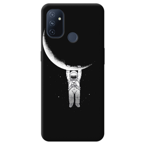 Oneplus Nord 100 Swinging on the moon Transparent Silicone TPU Θήκη