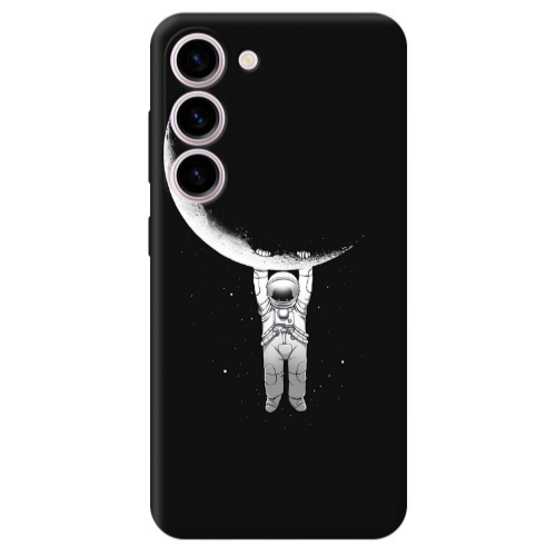 Samsung S23 Plus Swinging on the moon Transparent Silicone TPU Θήκη