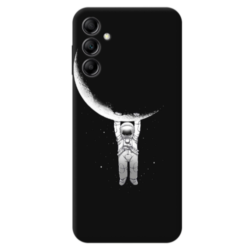 Samsung A24 Swinging on the moon Transparent Silicone TPU Θήκη