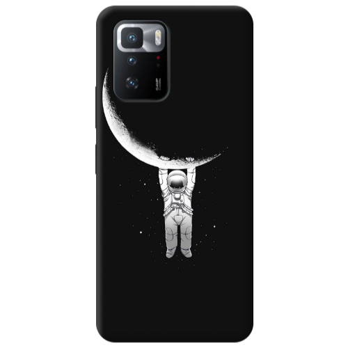 Xiaomi Poco X3 GT Swinging on the moon Transparent Silicone TPU Θήκη