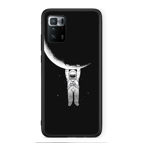 Xiaomi Poco X3 GT Swinging on the moon Black Glossy Θήκη