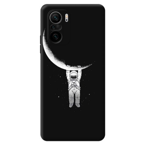 Xiaomi Poco F3 Swinging on the moon Transparent Silicone TPU Θήκη