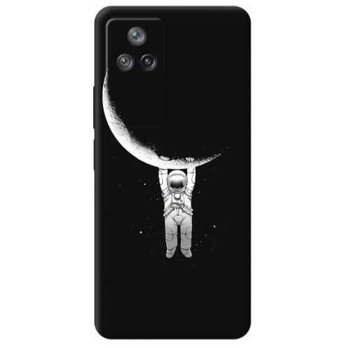 Xiaomi Poco F4 Swinging on the moon Transparent Silicone TPU Θήκη