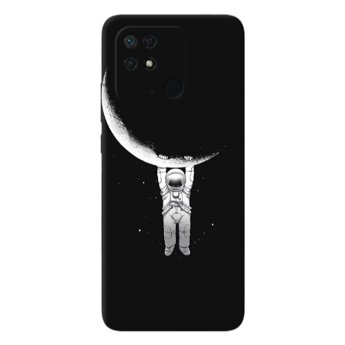 Xiaomi Poco C40 Swinging on the moon Transparent Silicone TPU Θήκη