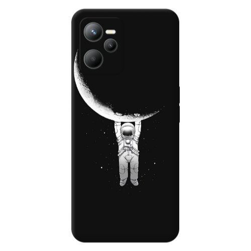 Realme C35 Swinging on the moon Transparent Silicone TPU Θήκη