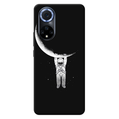Huawei Nova 9 Swinging on the moon Transparent Silicone TPU Θήκη