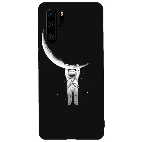 Huawei P30 Pro Swinging on the moon Transparent Silicone TPU Θήκη
