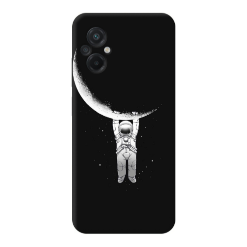 Xiaomi Poco M5 Swinging on the moon Transparent Silicone TPU Θήκη