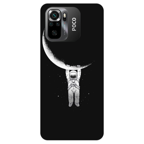 Xiaomi Poco M5 s Swinging on the moon Transparent Silicone TPU Θήκη