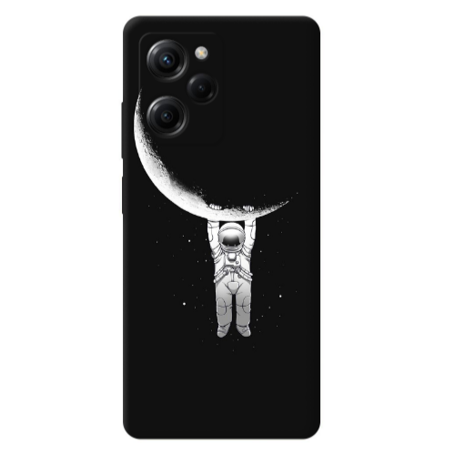 Xiaomi Poco X5 Pro Swinging on the moon Transparent Silicone TPU Θήκη