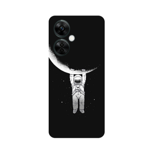 Oneplus Nord CE 3 Lite 5G Swinging on the moon Transparent Silicone TPU Θήκη