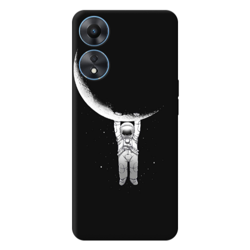 Oppo A 98 Swinging on the moon Transparent Silicone TPU Θήκη