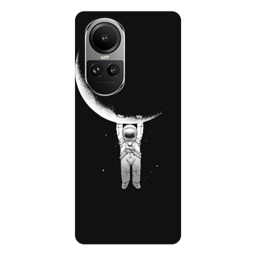 Oppo Reno10 5G Swinging on the moon Transparent Silicone TPU Θήκη