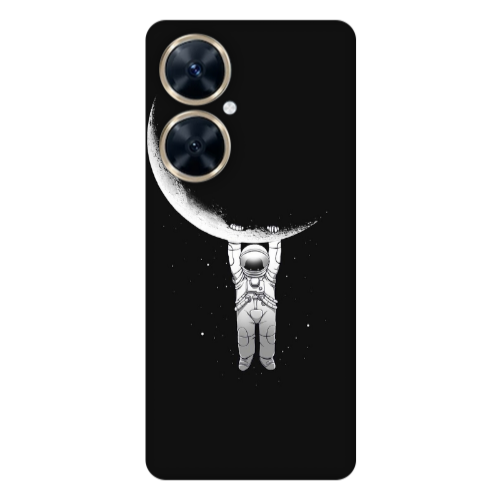 Huawei Nova 11i Swinging on the moon Transparent Silicone TPU Θήκη