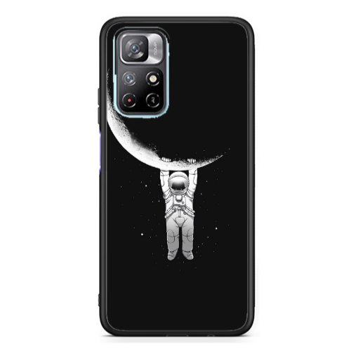 Xiaomi Poco M4 Pro 5G Swinging on the moon Black Glossy Θήκη