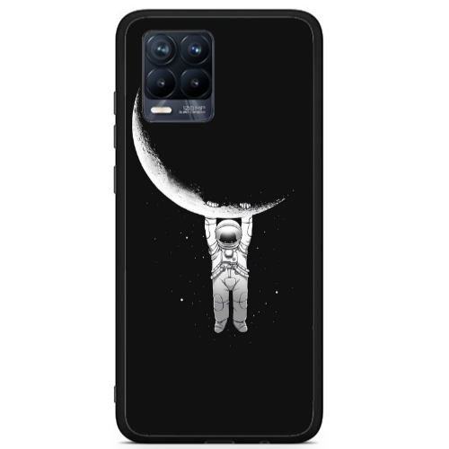 Realme 8 i Swinging on the moon Black Glossy Θήκη