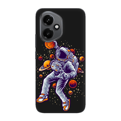 Honor Magic 400 Space Basketball Black Colored Silicone TPU Θήκη