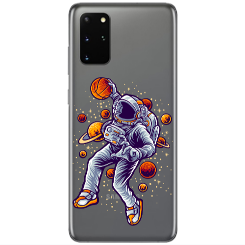 Samsung S20 Plus Space Basketball Transparent Silicone TPU Θήκη