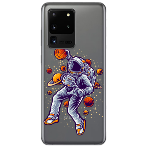 Samsung S20 Ultra Space Basketball Transparent Silicone TPU Θήκη