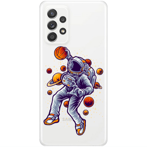 Samsung A33 Space Basketball Transparent Silicone TPU Θήκη