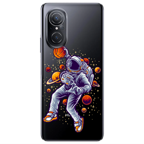 Huawei Nova 9 SE Space Basketball Transparent Silicone TPU Θήκη