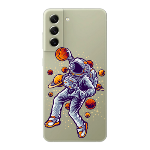 Samsung S21 PLUS Space Basketball Transparent Silicone TPU Θήκη