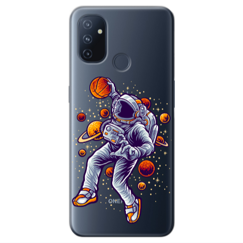 Oneplus Nord 100 Space Basketball Transparent Silicone TPU Θήκη