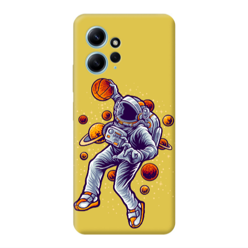 Xiaomi Redmi Note 12 4G Space Basketball Yellow Colored Silicone TPU Θήκη