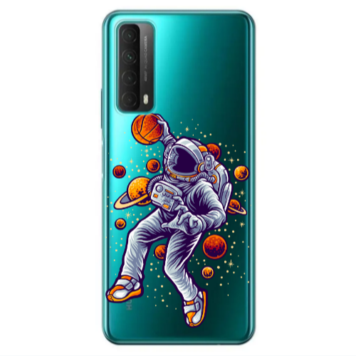 Huawei P Smart 2021 Space Basketball Transparent Silicone TPU Θήκη