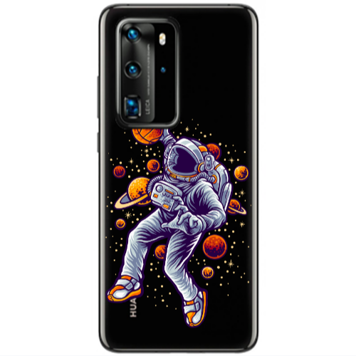 Huawei P40 Pro Space Basketball Transparent Silicone TPU Θήκη