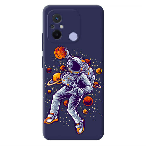 Xiaomi Redmi 12C Space Basketball Dark blue Colored Silicone TPU Θήκη