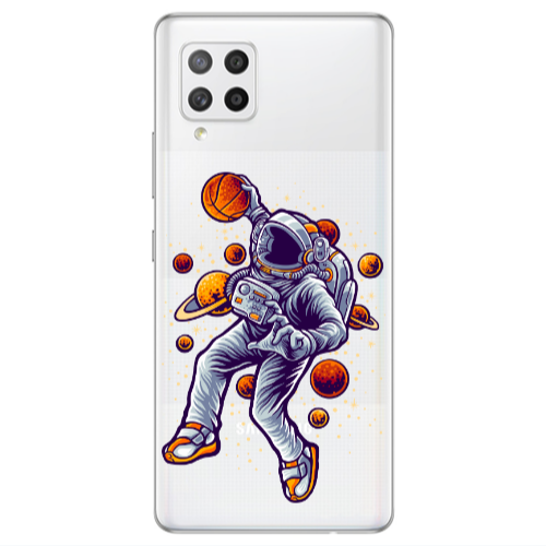 Samsung A42 5G Space Basketball Transparent Silicone TPU Θήκη