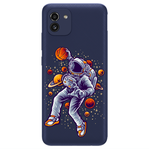 Samsung A03 Space Basketball Transparent Silicone TPU Θήκη