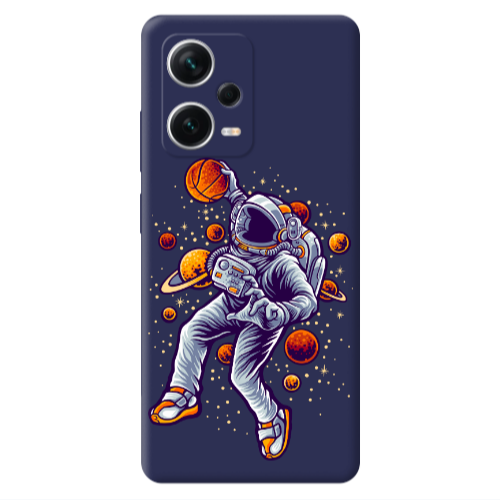 Xiaomi Poco X5 Space Basketball Dark blue Colored Silicone TPU Θήκη