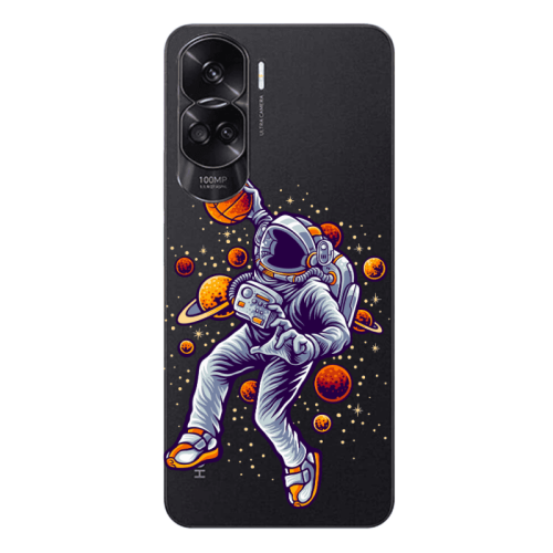 Honor 90 Lite 5G Space Basketball Transparent Silicone TPU Θήκη