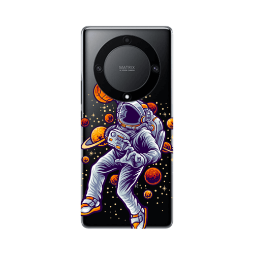Honor Magic5 Lite 5G Space Basketball Transparent Silicone TPU Θήκη