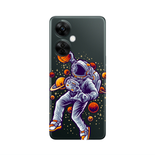 Oneplus Nord CE 3 Lite 5G Space Basketball Transparent Silicone TPU Θήκη