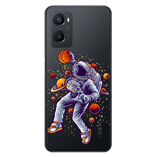 Oppo A 96 Space Basketball Transparent Silicone TPU Θήκη
