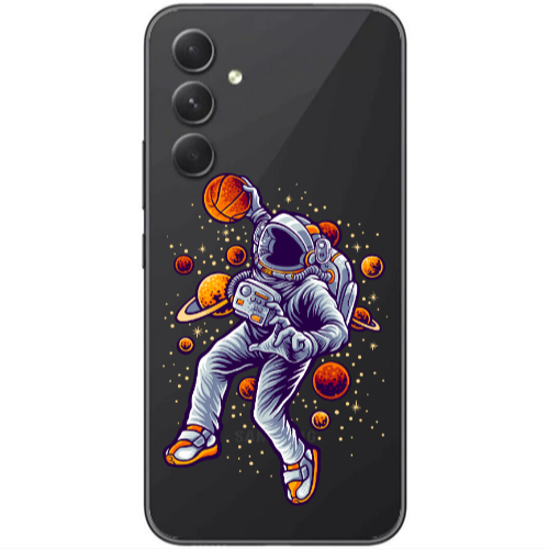 Samsung  Galaxy A05s Space Basketball Transparent Silicone TPU Θήκη