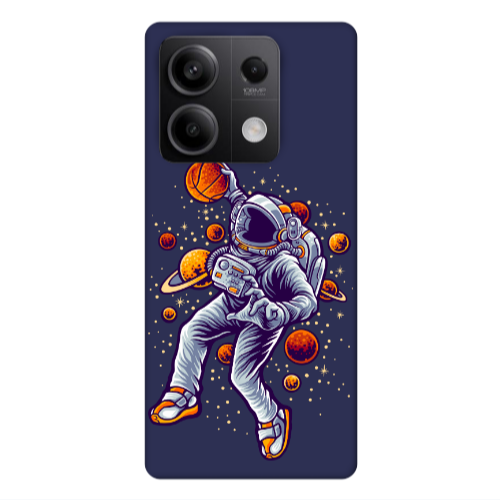 Xiaomi Redmi Note 13 5G Space Basketball Dark blue Colored Silicone TPU Θήκη