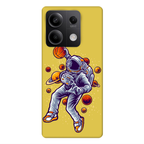 Xiaomi Redmi Note 13 5G Space Basketball Yellow Colored Silicone TPU Θήκη