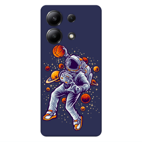 Xiaomi Redmi Note 13 4G Space Basketball Dark blue Colored Silicone TPU Θήκη